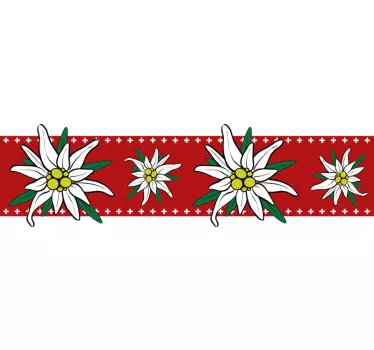 Edelweiss eng græsoverføringsbillede - TenStickers