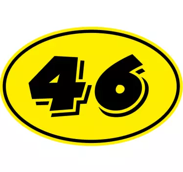 Gule motorcykel motorcykel klistermærker - TenStickers