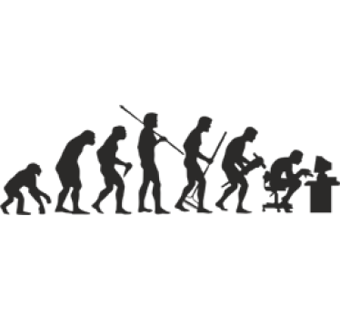 evolution wallsticker - TenStickers