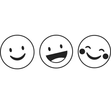 Smiley containere mærkat - TenStickers