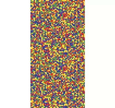 Mosaik mønster køleskab wrap - TenStickers