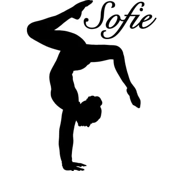 Gymnast dans mærkat - TenStickers
