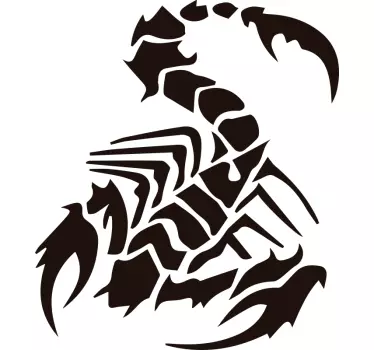 Klistermærke til bil skorpion vinyl - TenStickers