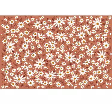 70's daisy mønster møbeldekor - TenStickers