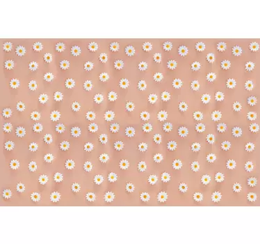 Moderne daisy mønster møbler mærkat - TenStickers