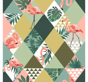 Tropisk jungle møbel mærkat - TenStickers