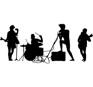 Rock band klistermærke - TenStickers