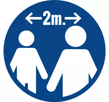 2 meter klistermærke til afstand - TenStickers