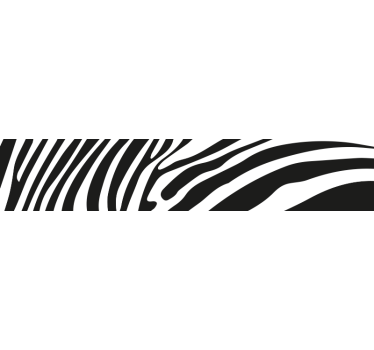 Zebra striber klistermærke til cykel - TenStickers