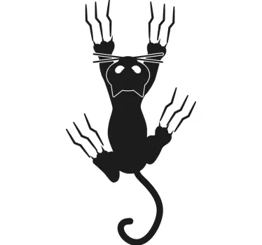 Frakke rack kat frakke hanger mærkat - TenStickers