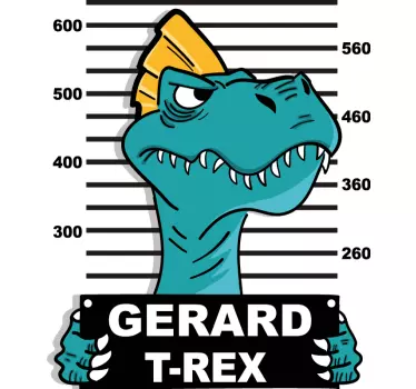 Tilpasses dinosaur verden glas dør mærkat - TenStickers
