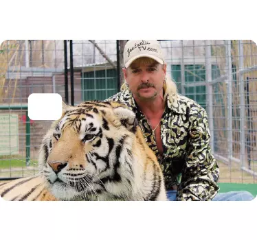 Tiger konge tre kreditkort klistermærke - TenStickers