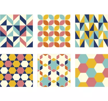 Retro vibes fliseoverførsel - TenStickers