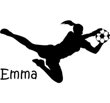 Fodbold målmand fodbold mærkat - TenStickers