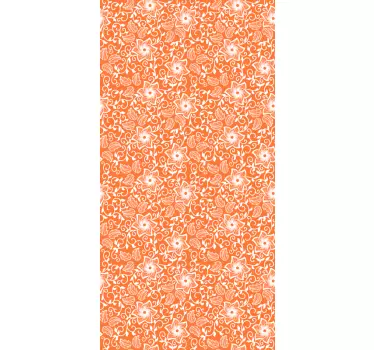 Paisley blomster vindue mærkat - TenStickers