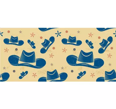 Cowboy hat med navn møbeldekorationer - TenStickers