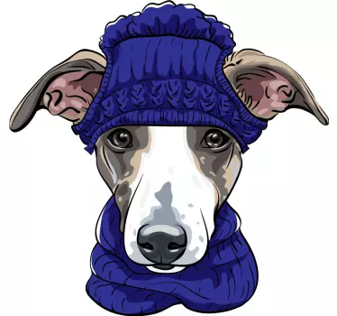 Søde og realistiske hunde vægmaleri - TenStickers