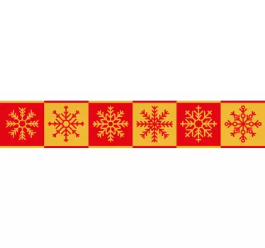 Jul snefnug grænsen jul væg klistermærke - TenStickers