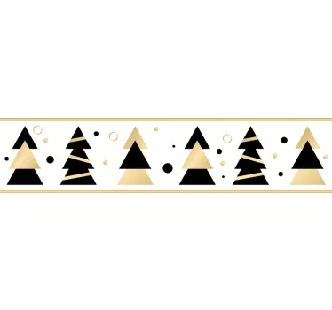 Jul elegant træ jul væg klistermærke - TenStickers