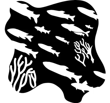Fisk mærkat - TenStickers