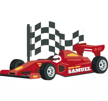 24 timers le mans illustration vægkunstmærkat - TenStickers
