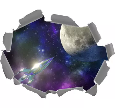 Optisk effekt stjerneklar nat visuelle effekter vægindretning - TenStickers