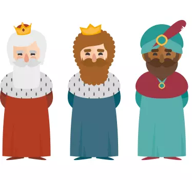 Tre konger jul mærkat - TenStickers