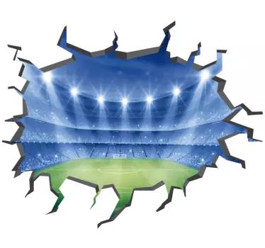 3D fodboldstadion wallsticker - TenStickers