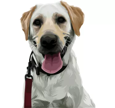 Labrador hund klistermærke - TenStickers