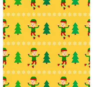 Legetøj alfer jul væg klistermærke - TenStickers