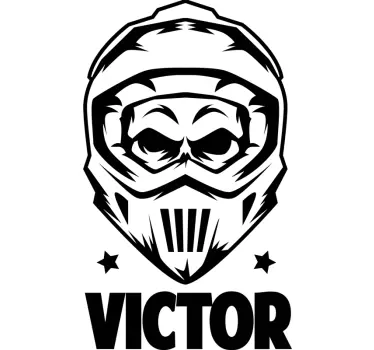 Motocross med navn motocross mærkat - TenStickers