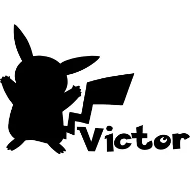 Wallstickers til børn - Pokémon navn klistermærke - TenStickers