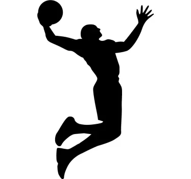 Dynamisk dunk basketball klistermærke - TenStickers