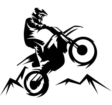 Motorcyklist mærkat - TenStickers