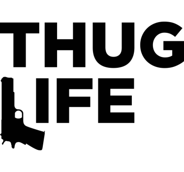 Thug life biloverføringsbillede - TenStickers