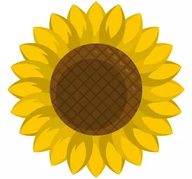 Klistermærke til bil med solsikke - TenStickers