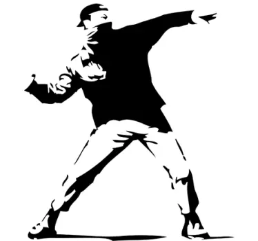 Laptop Stickers Banksy - TenStickers