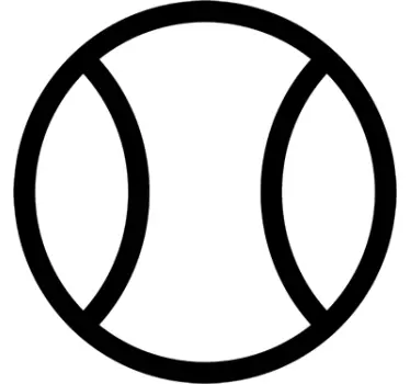Tennisbold klistermærke - TenStickers
