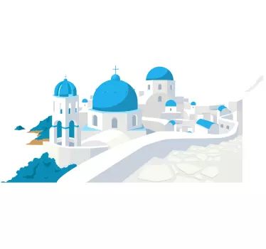 Græsk kirke religion klistermærker - TenStickers