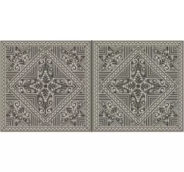 Zentangle stil ornament dekaler til møbler - TenStickers