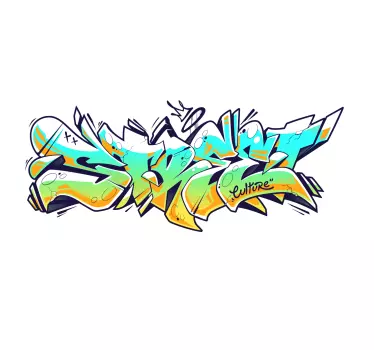 Væg klistermærke graffiti street life klistermærke bundt - TenStickers