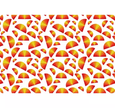 Livlige geometriske figurer klistermærke til bærbar - TenStickers