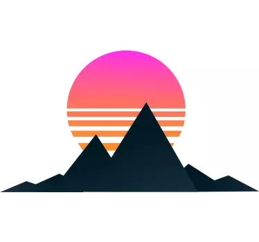 Vintage og retro sol mærkat - TenStickers