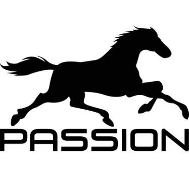 Hest passion klistermærke til bil - TenStickers
