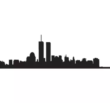 Klistermærke med manhattan silhuet - TenStickers