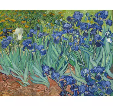 Van gogh blomster væg kunst klistermærke - TenStickers