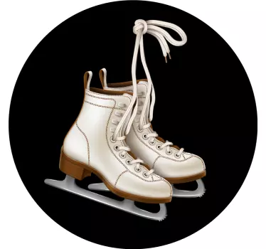 Klassisk ishockey skøjter vægoverføringsbillede - TenStickers