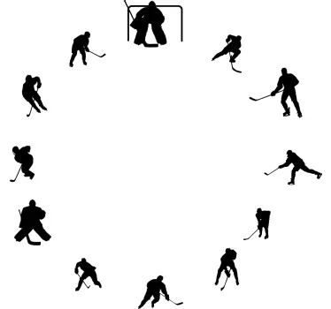 Ishockey ur mærkat - TenStickers