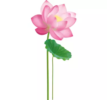 Lotus enkelt blomst væg indretning - TenStickers