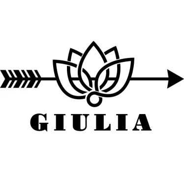Personlig lotusblomstervægindretning - TenStickers